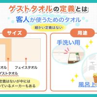 よく耳にする「ゲストタオル」とは？他のタオルとの違いやサイズ・用途を解説