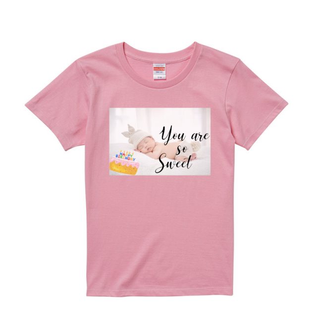 お子様の誕生祝いや記念Tシャツ