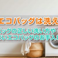 そのエコバッグは洗える！？エコバッグの正しい洗い方や洗えないエコバッグのお手入れ方法