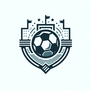 サッカーチームのシンプルなデザイン エンブレム