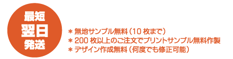 最短翌日発送!サンプル無料