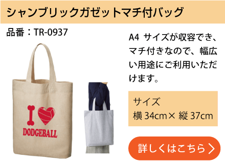 シャンブリックガゼットマチ付バッグ