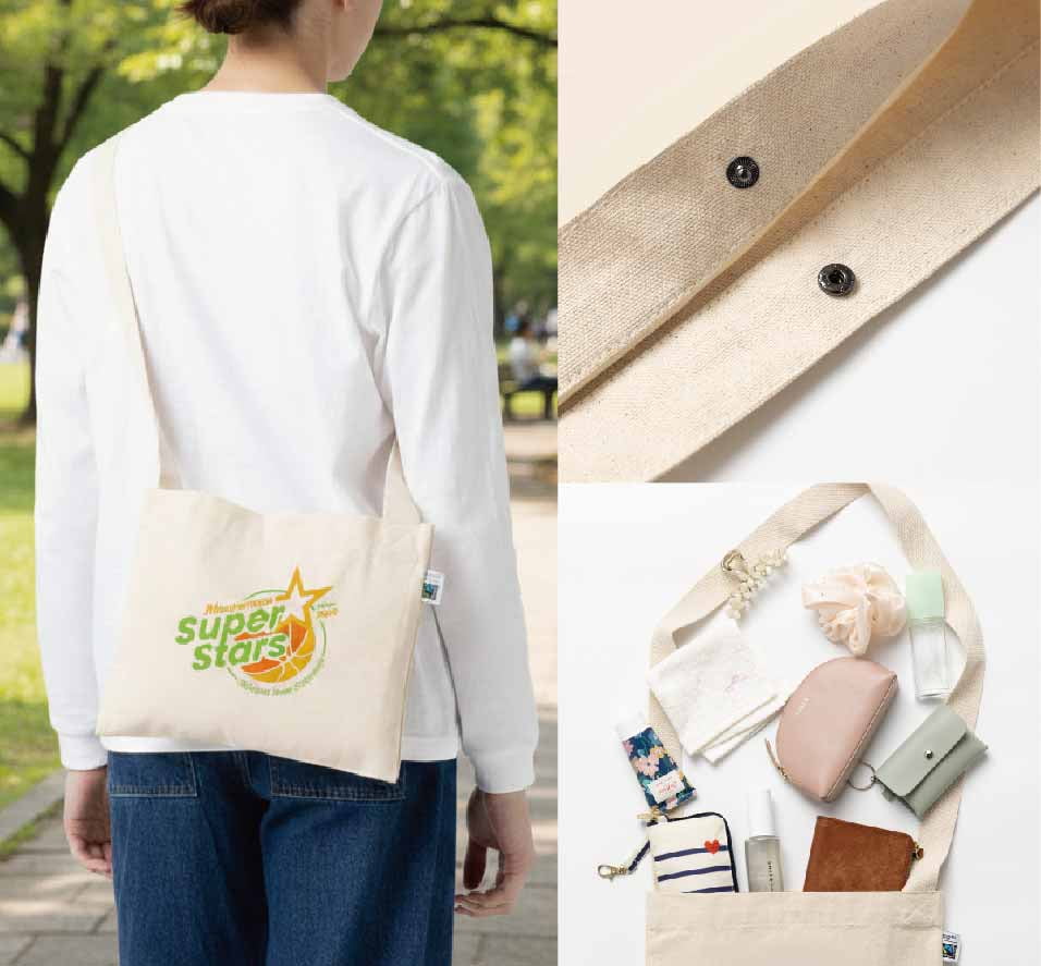 フェアトレードコットンキャンバスサコッシュ