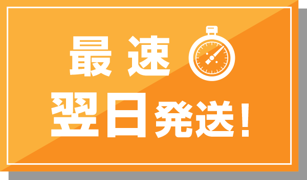 速い「最短翌日発送」