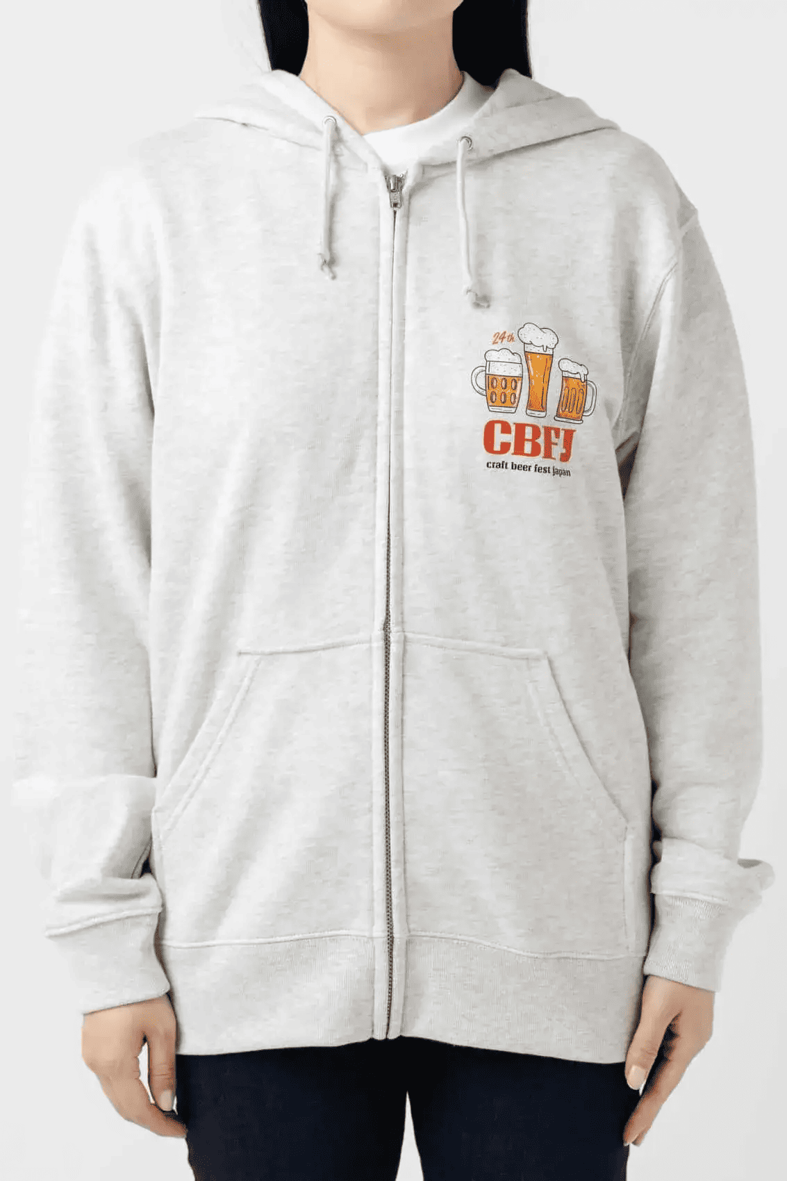 カラフルライトジップパーカー