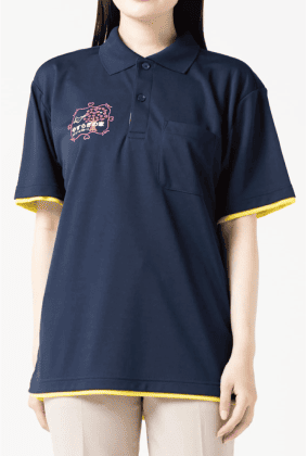 レイヤードドライポロシャツ