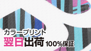 カラープリント翌日出荷100％保証