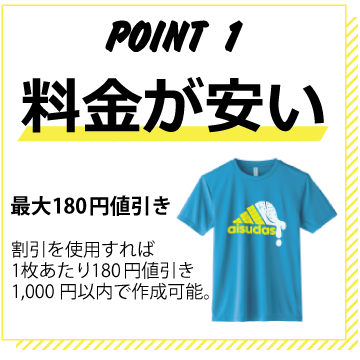 ポイント1 安い
