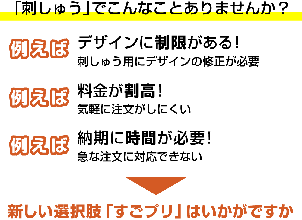 刺しゅうの弱点がこちら