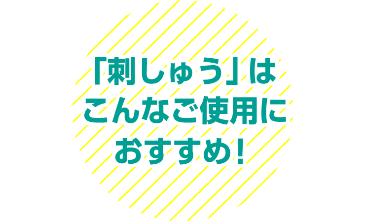 刺しゅうはこんな使用方法におすすめ