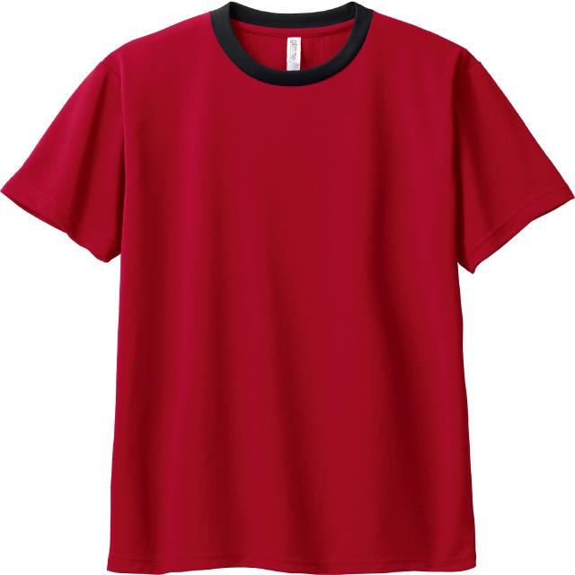 ガーネットレッド×ブラック|スピードドライTシャツ