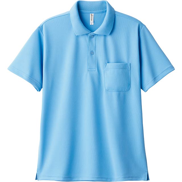 サックス｜爽快ポケット付きポロシャツ
