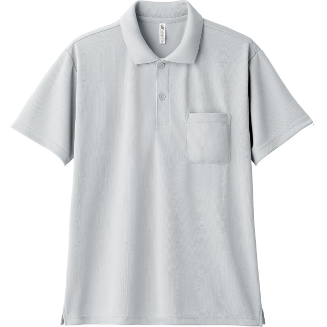 シルバーグレー｜爽快ポケット付きポロシャツ