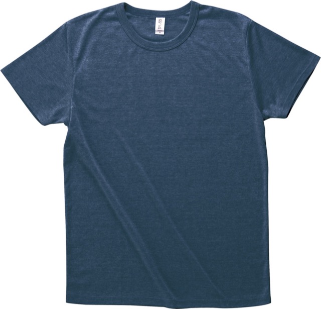 ヘザーディープネイビー｜トライブレンドTシャツ