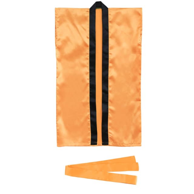 橙｜サテンロングはっぴ