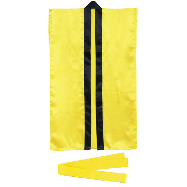 黄｜サテンロングはっぴ