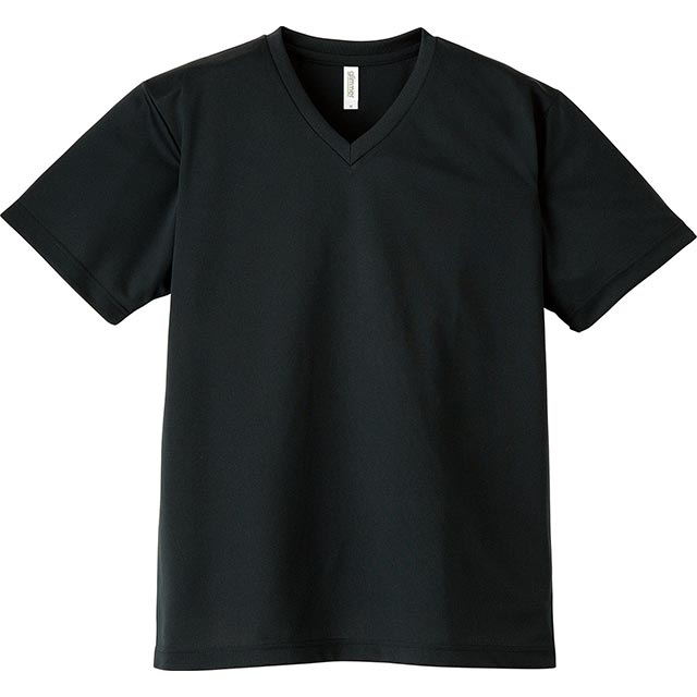 黒・ブラックのドライ素材オリジナルTシャツを1枚からプリント