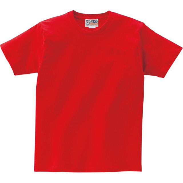 赤・レッドの大きいサイズTシャツを1枚からプリント作成【クラT