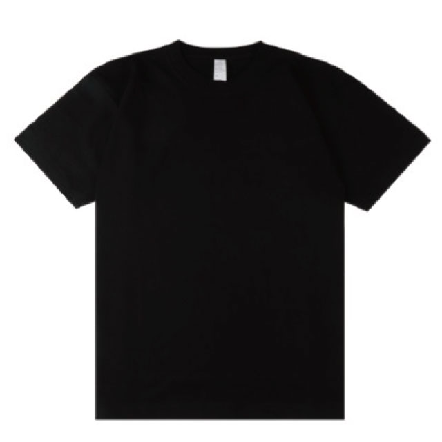 黒・ブラックの半袖Tシャツを1枚からプリント作成【クラTジャパン】