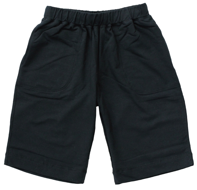 ブラック|スウェットハーフパンツ