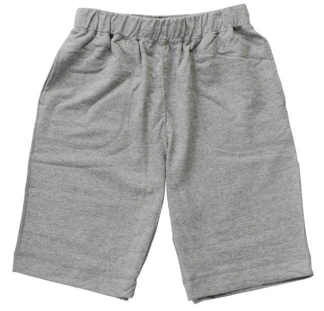 杢グレー|スウェットハーフパンツ