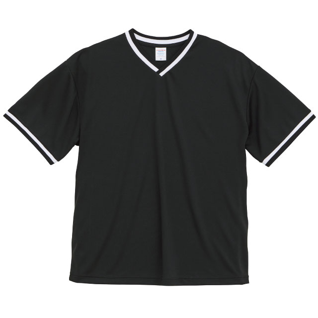 黒・ブラックのVネックTシャツを1枚からプリント作成【クラT