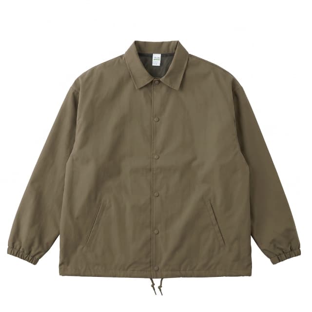 カーキ｜質感マットコーチジャケット