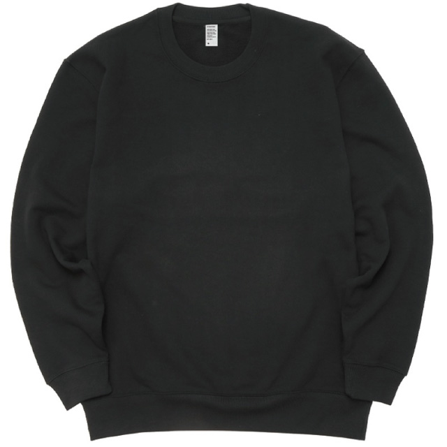 ブラック|上質なめらかスウェット