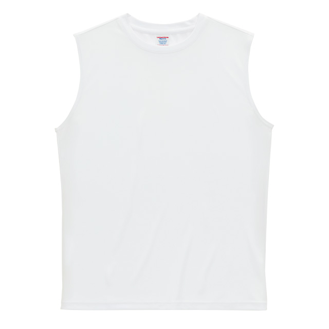 ホワイト|やわらか再生ノースリーブシャツ