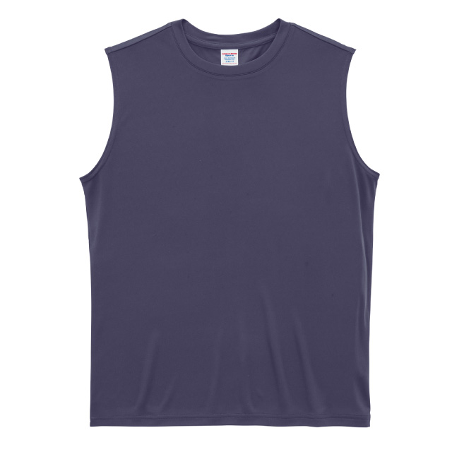 グレイッシュパープル|やわらか再生ノースリーブシャツ