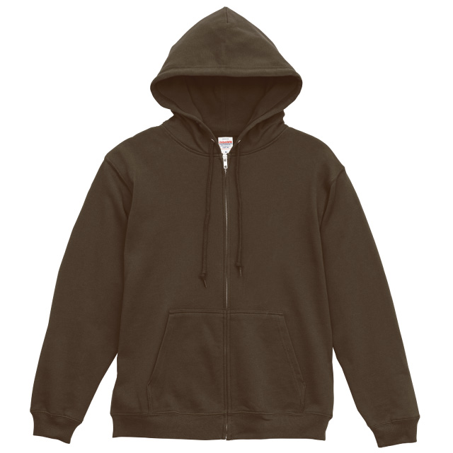 ダークチョコレート｜王道カジュアルジップパーカー