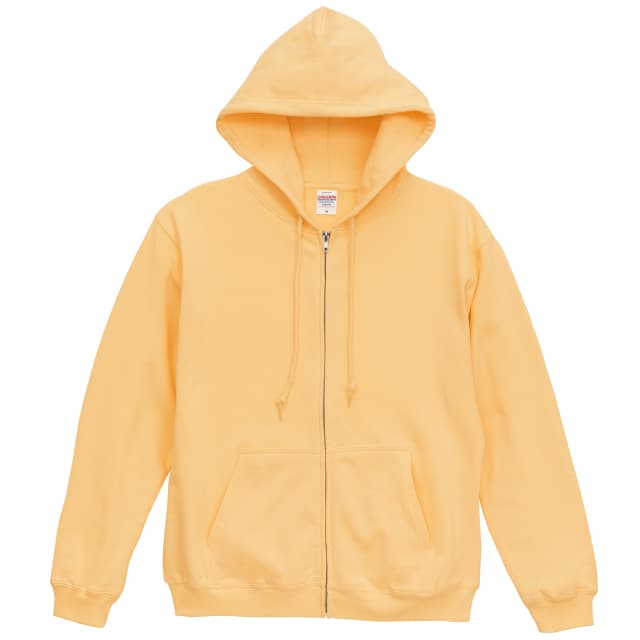 ヴィンテージイエロー｜王道カジュアルジップパーカー