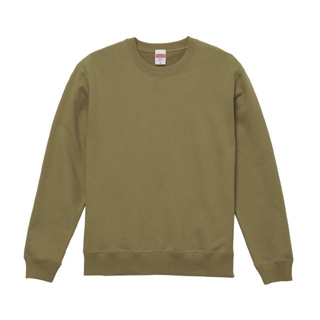 サンドカーキ|クルーネックトレーナー