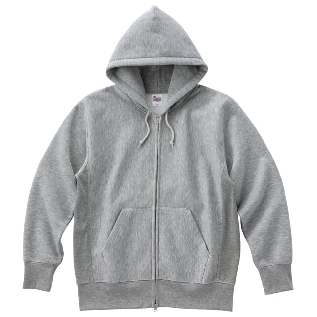 杢グレー｜ベストフレンド厚手ジップパーカー