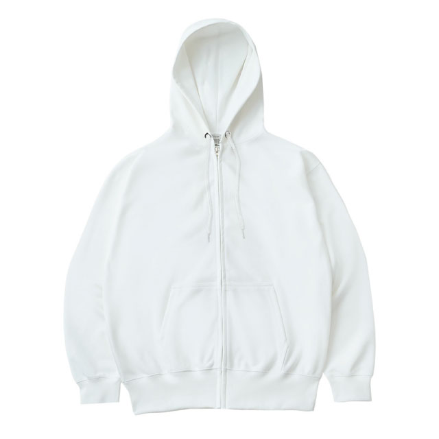 ホワイト｜ベロアタッチジップパーカー