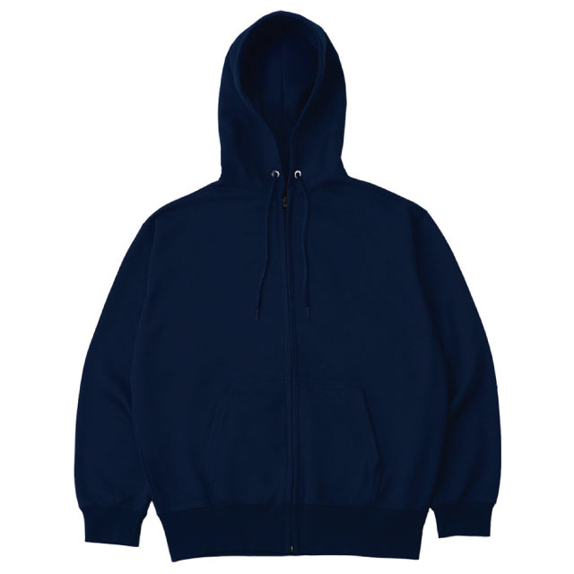 ネイビー｜ベロアタッチジップパーカー