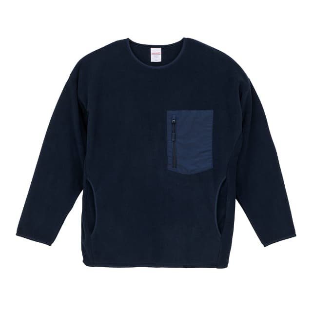 ネイビー|あったまる長そでフリース