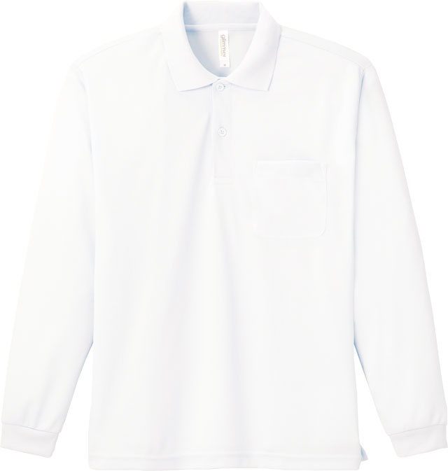 ホワイト｜爽快ロングポロシャツ
