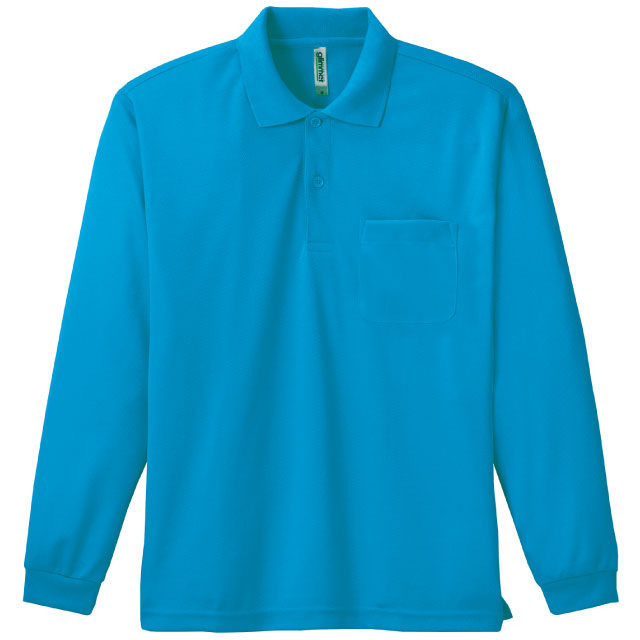 ターコイズ｜爽快ロングポロシャツ