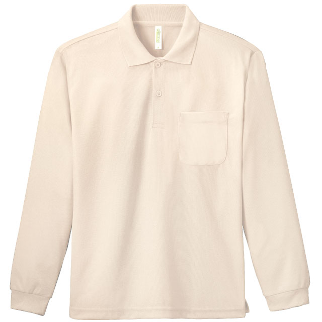 ライトベージュ｜爽快ロングポロシャツ