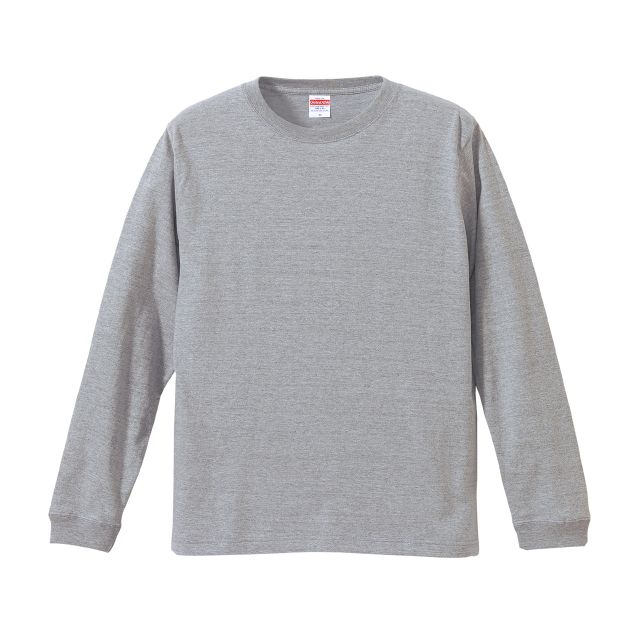 ミックスグレー|タフネスリブロングTシャツ