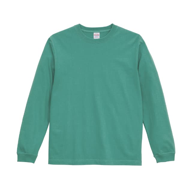 ヘイジーグリーン|タフネスリブロングTシャツ