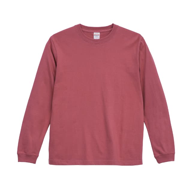 ヘイジーレッド|タフネスリブロングTシャツ