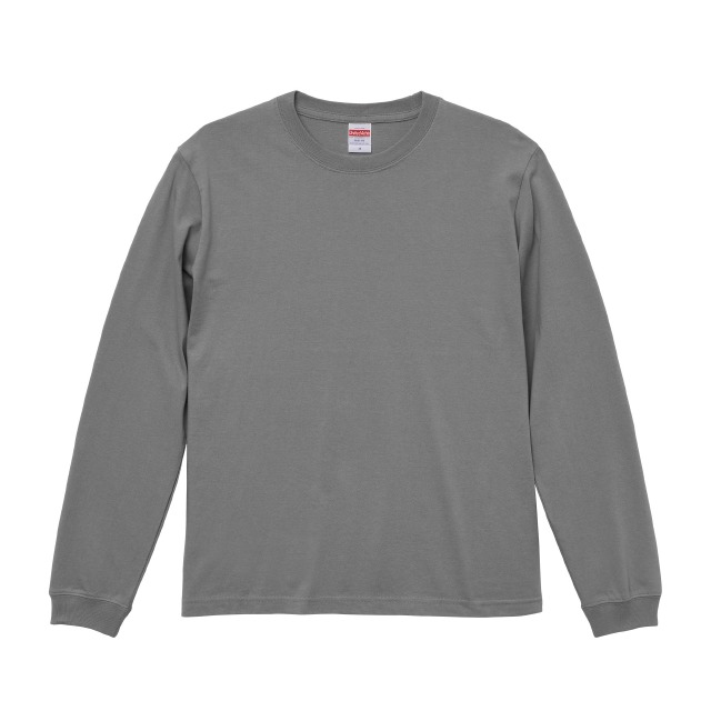 ストーングレー|タフネスリブロングTシャツ
