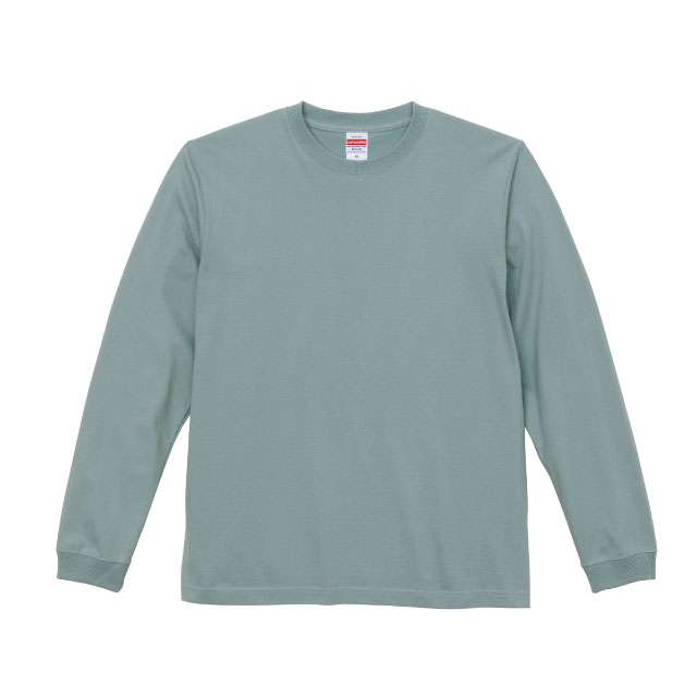 スモーキーグリーン|タフネスリブロングTシャツ