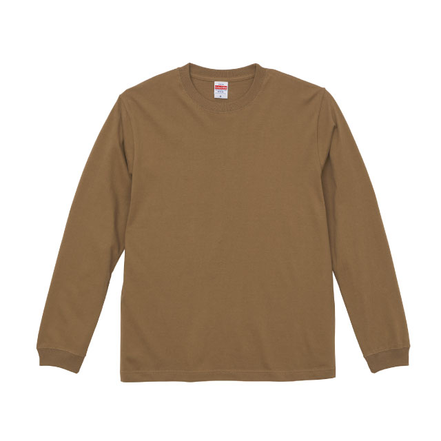 ダークキャメル|タフネスリブロングTシャツ
