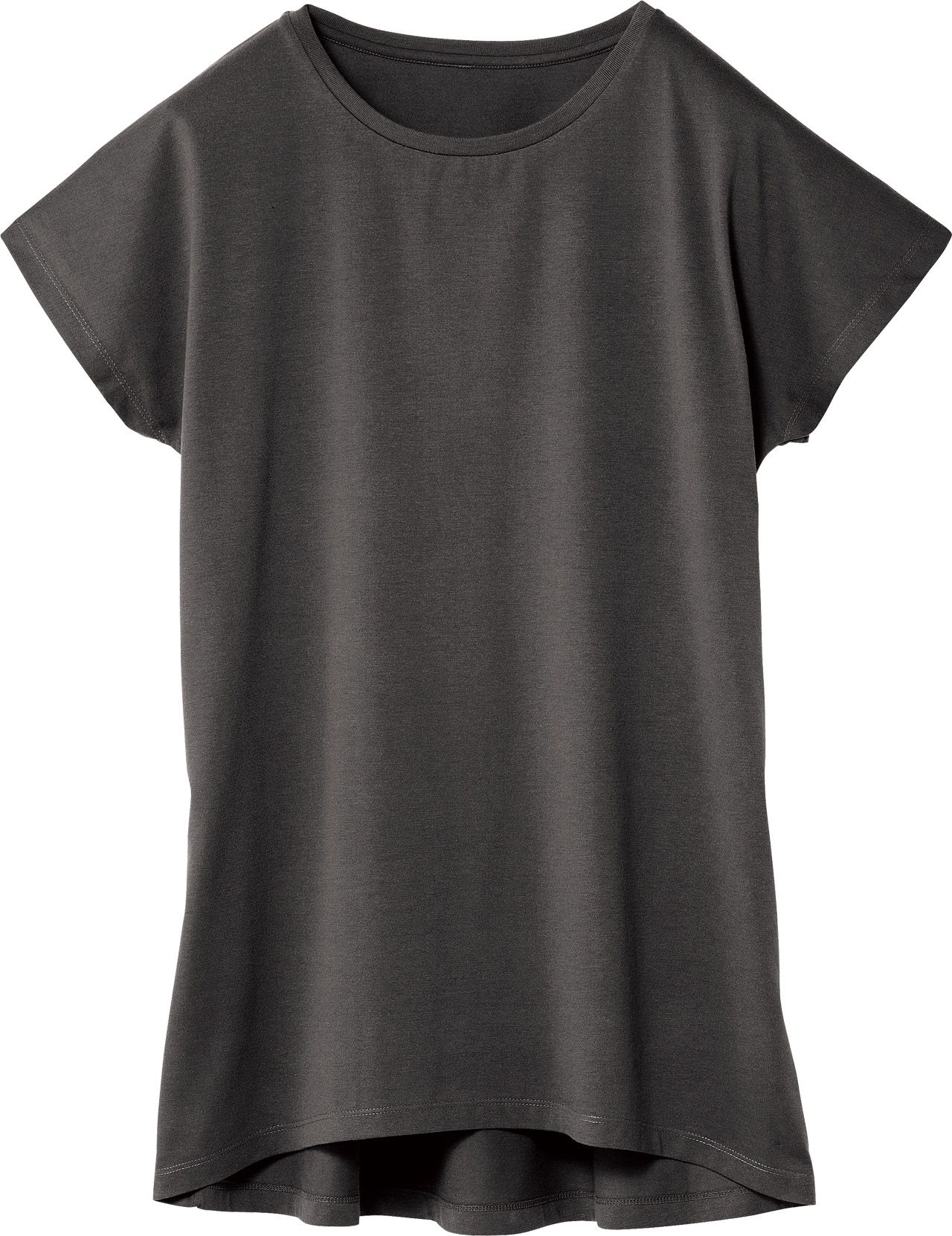 チャコール｜やわらかドルマンワンピース