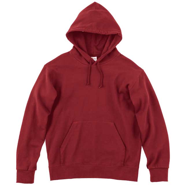 バーガンディ|スタンダードWフードプルパーカー