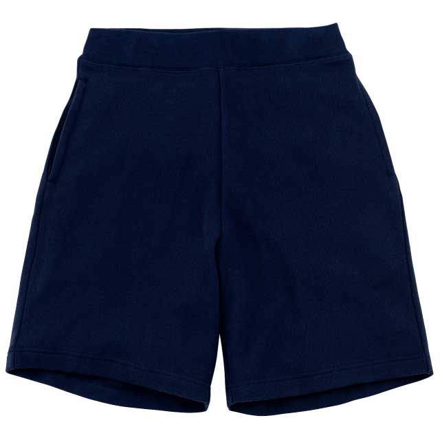 ディープネイビー|カラフルライトスウェットハーフパンツ