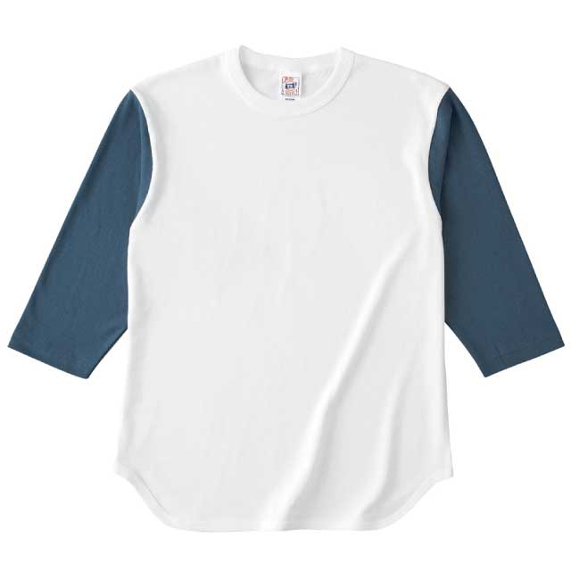 ナチュラル×デニム｜オープンエンドベースボールTシャツ